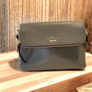 Kate Spade Purse leather crossbody bag green/gray